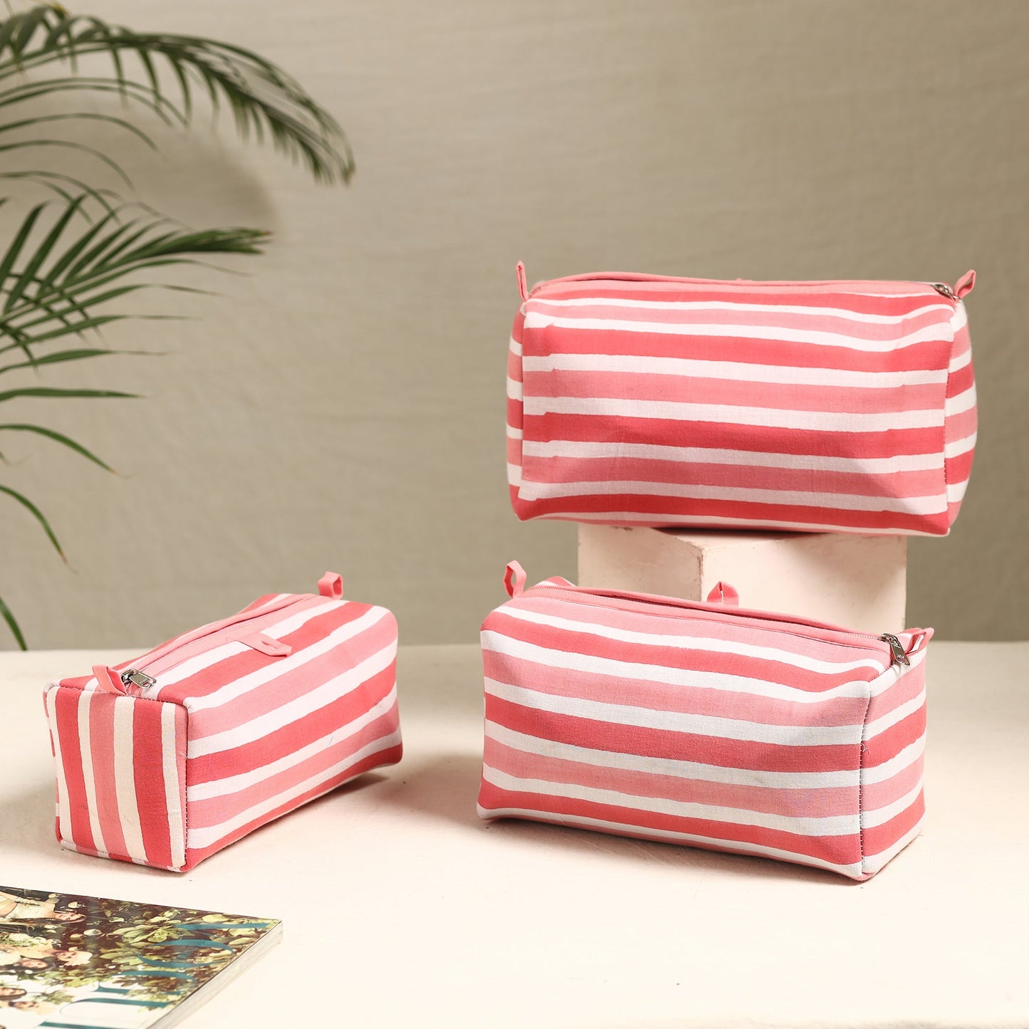 Handmade Cotton Toiletry Bags (Set of 3) 55