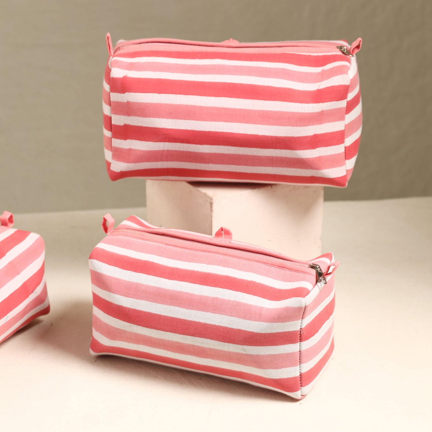Handmade Cotton Toiletry Bags (Set of 3) 55