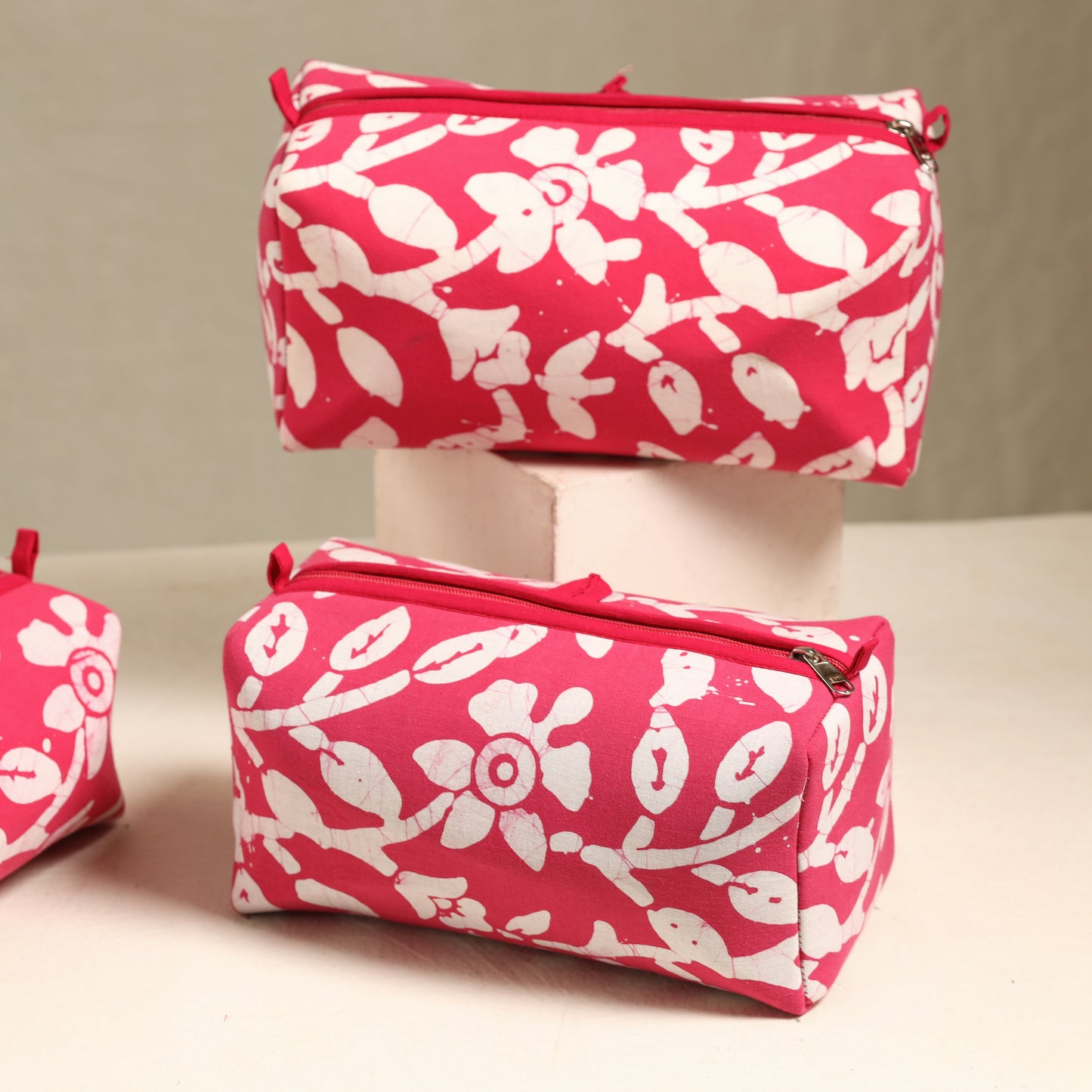 Handmade Cotton Toiletry Bags (Set of 3) 87