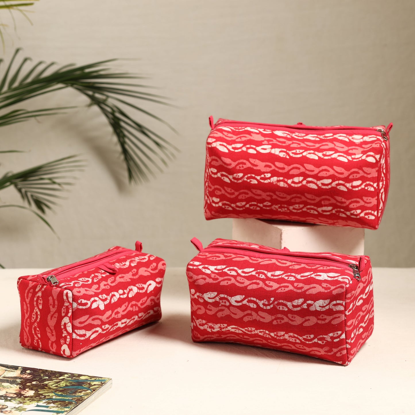 Handmade Cotton Toiletry Bags (Set of 3) 93