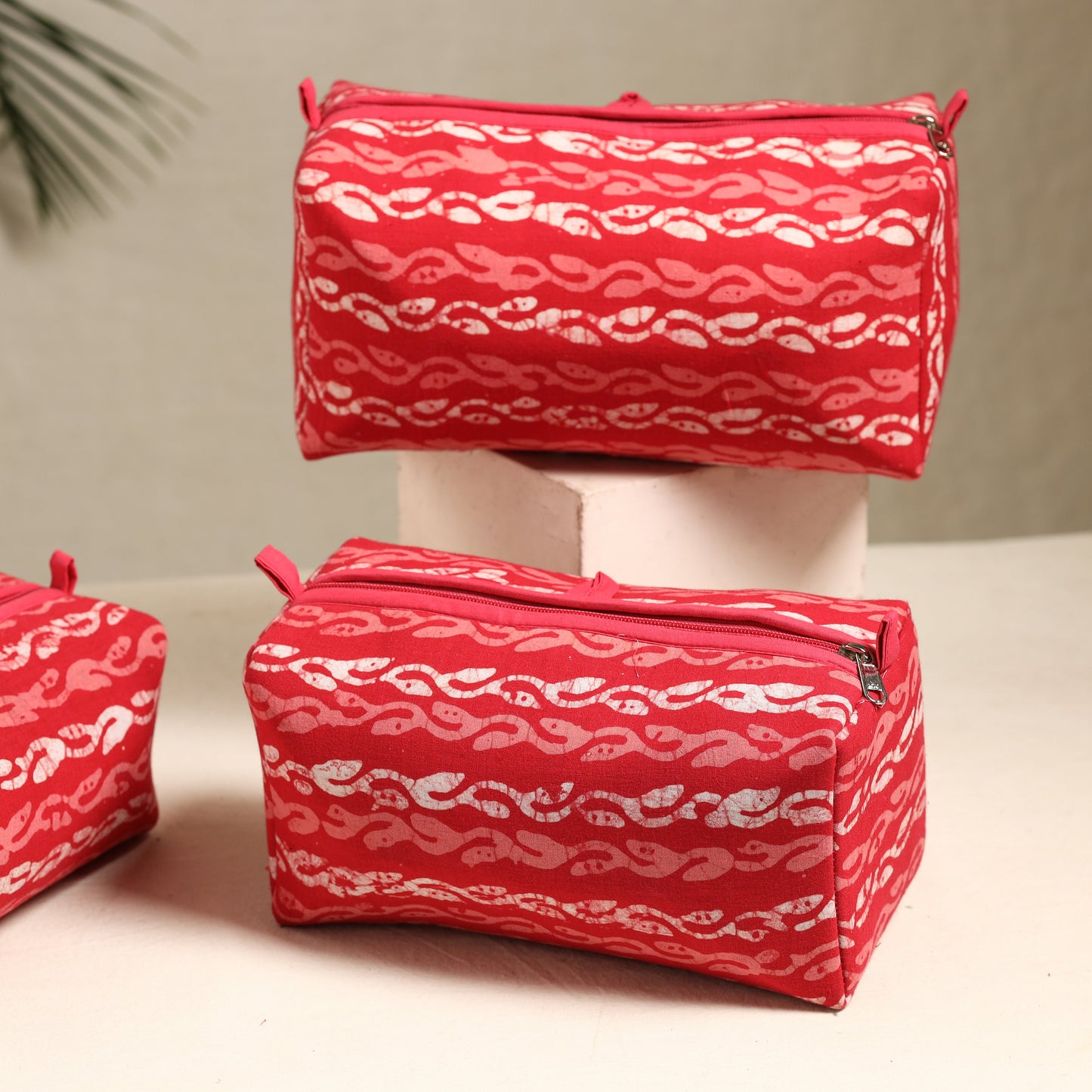 Handmade Cotton Toiletry Bags (Set of 3) 93