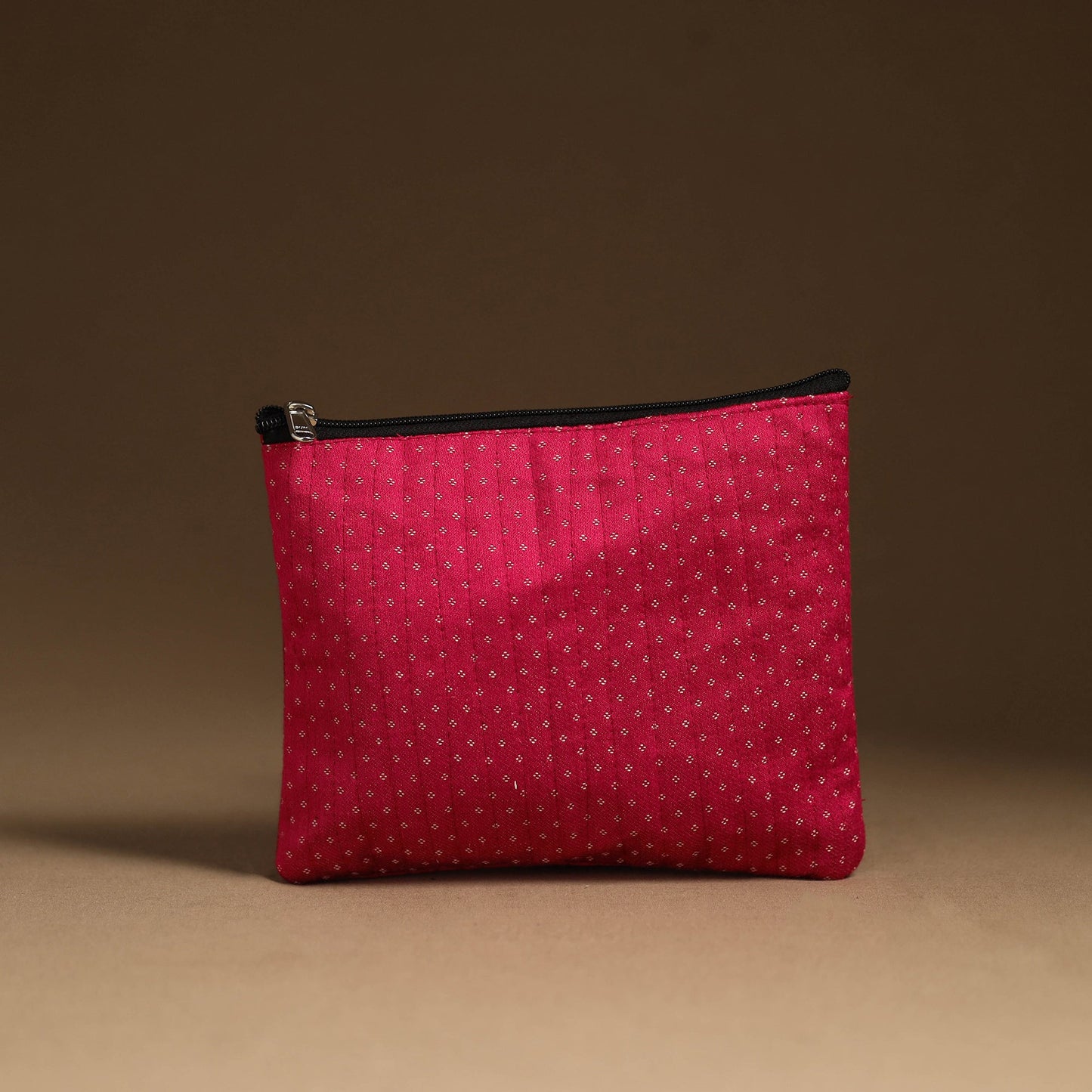 Handmade Mashru Silk Utility Pouch 34