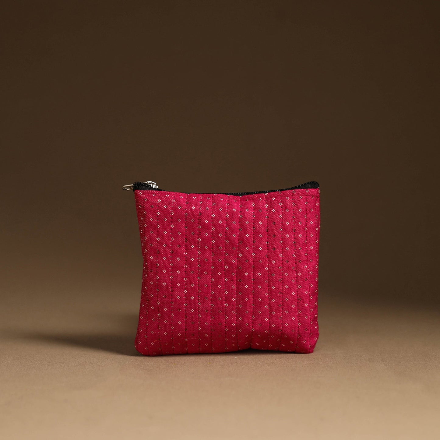 Handmade Mashru Silk Utility Pouch 34