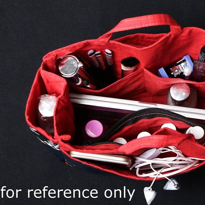 Handmade Multipurpose Ikat Fabric Organiser Bag