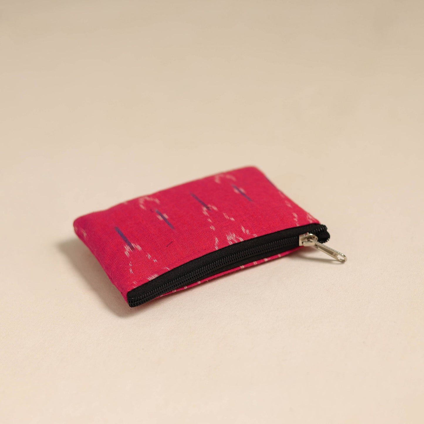 Pink Handmade Quilted Cotton Coin Pouch