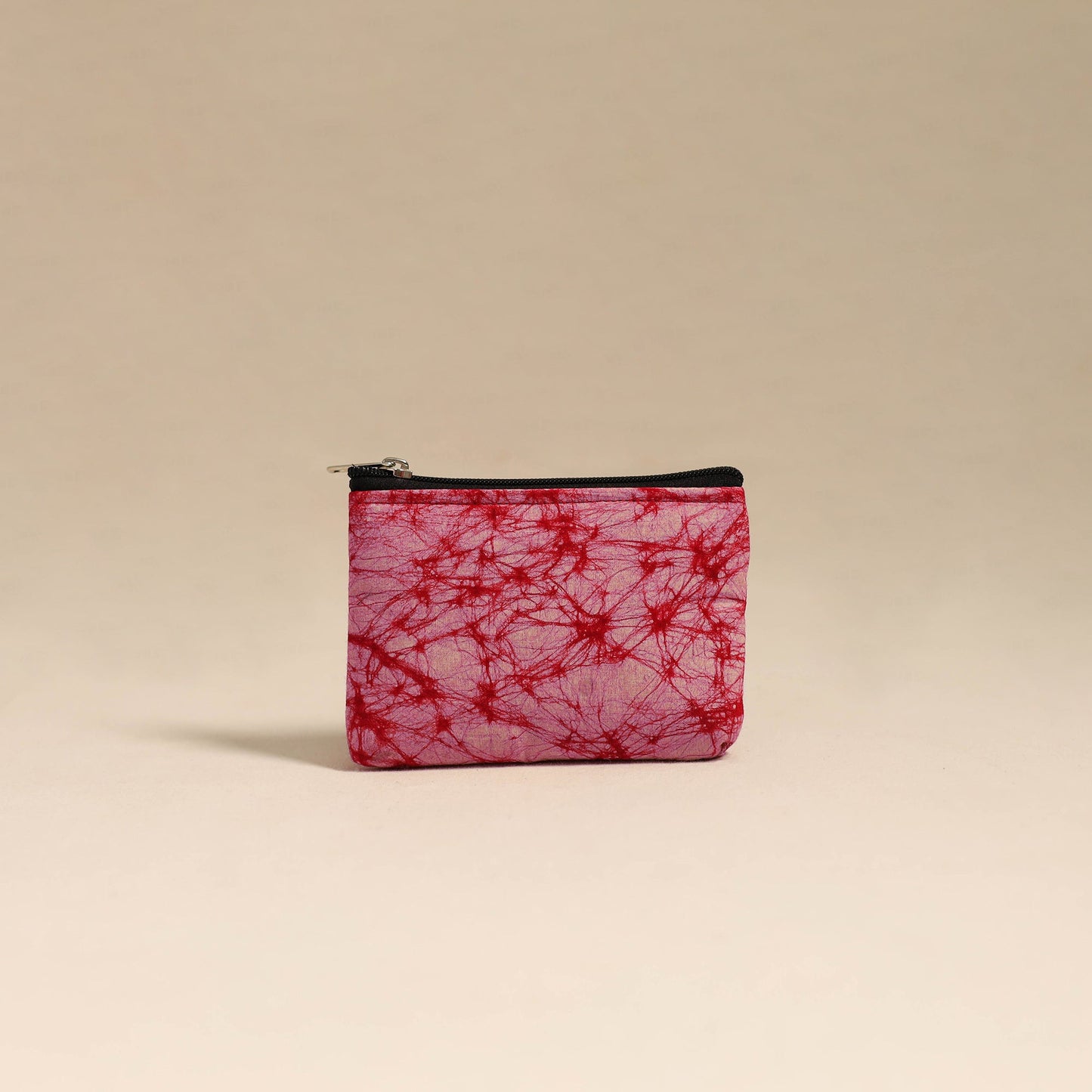 Pink Handmade Quilted Cotton Coin Pouch Online in India
