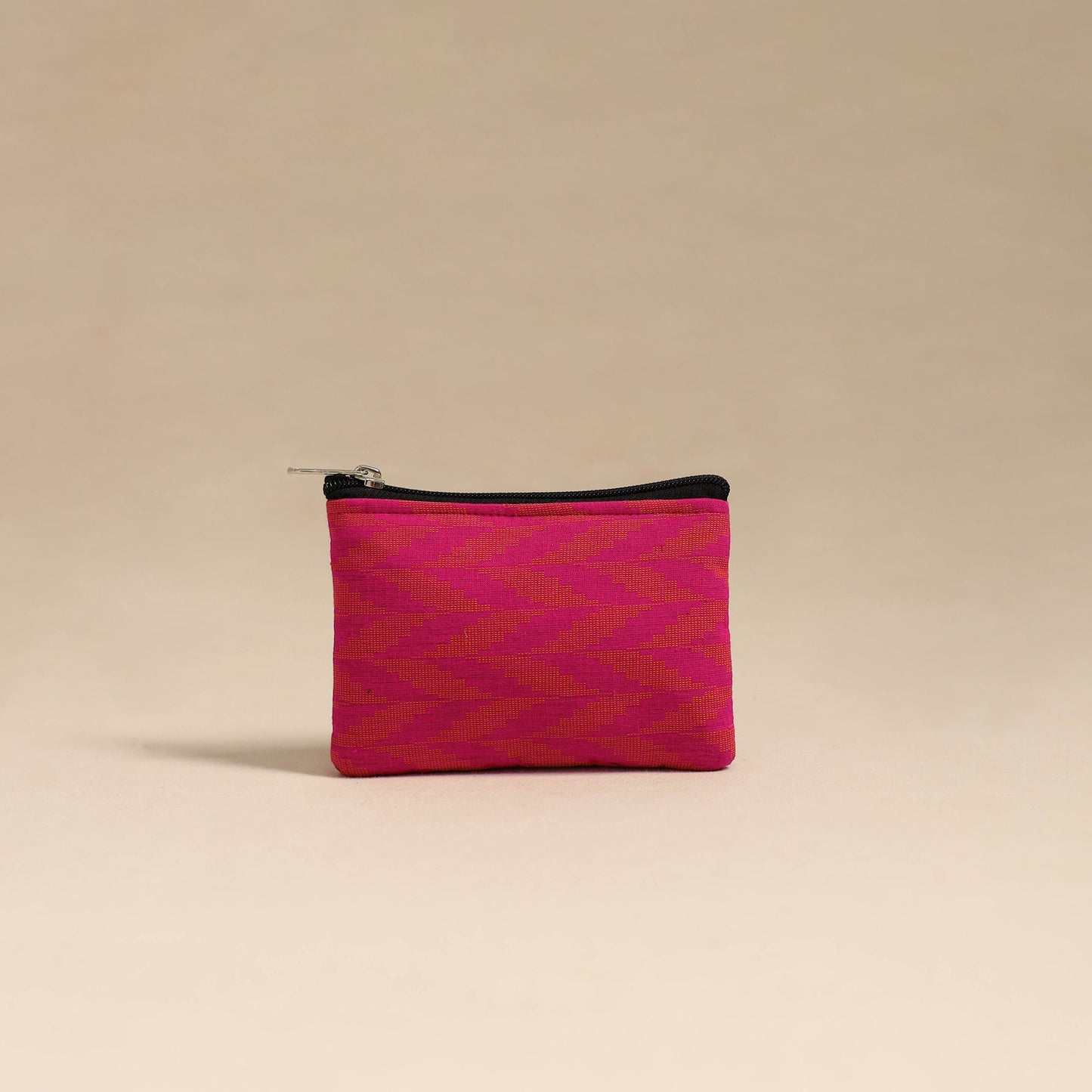 Pink Handmade Quilted Cotton Coin Pouch Online in India
