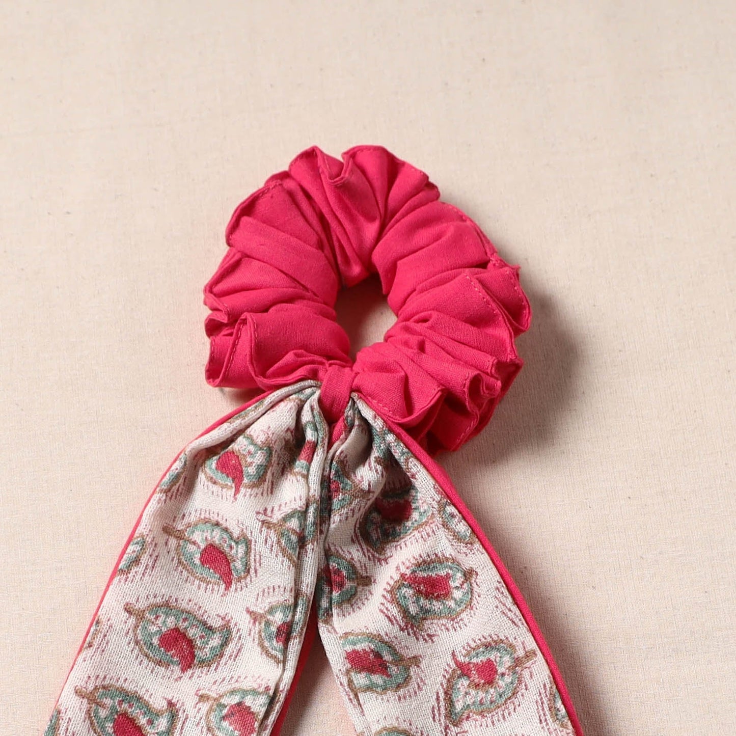 Handmade rubber band/scarf scrunchie 22 - handcrafted