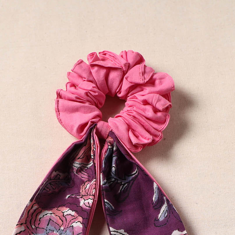 Handmade rubber band/scarf scrunchie 40 - handcrafted