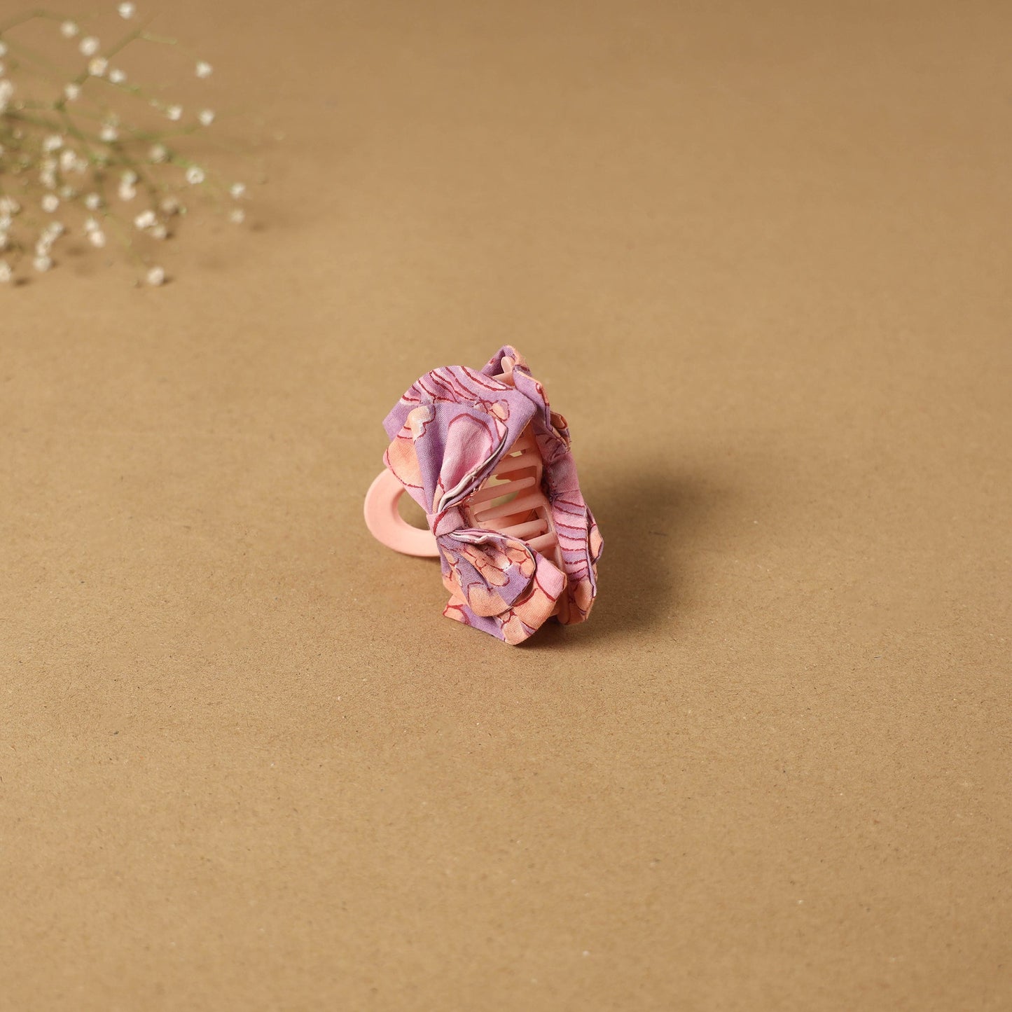 Pink - handmade women’s bow hair claw clip 67 - handcrafted
