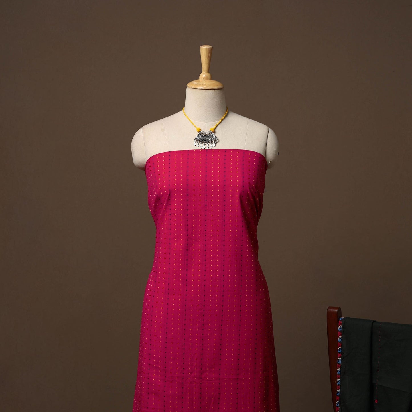 Jacquard cotton 2pc unstitched dress material