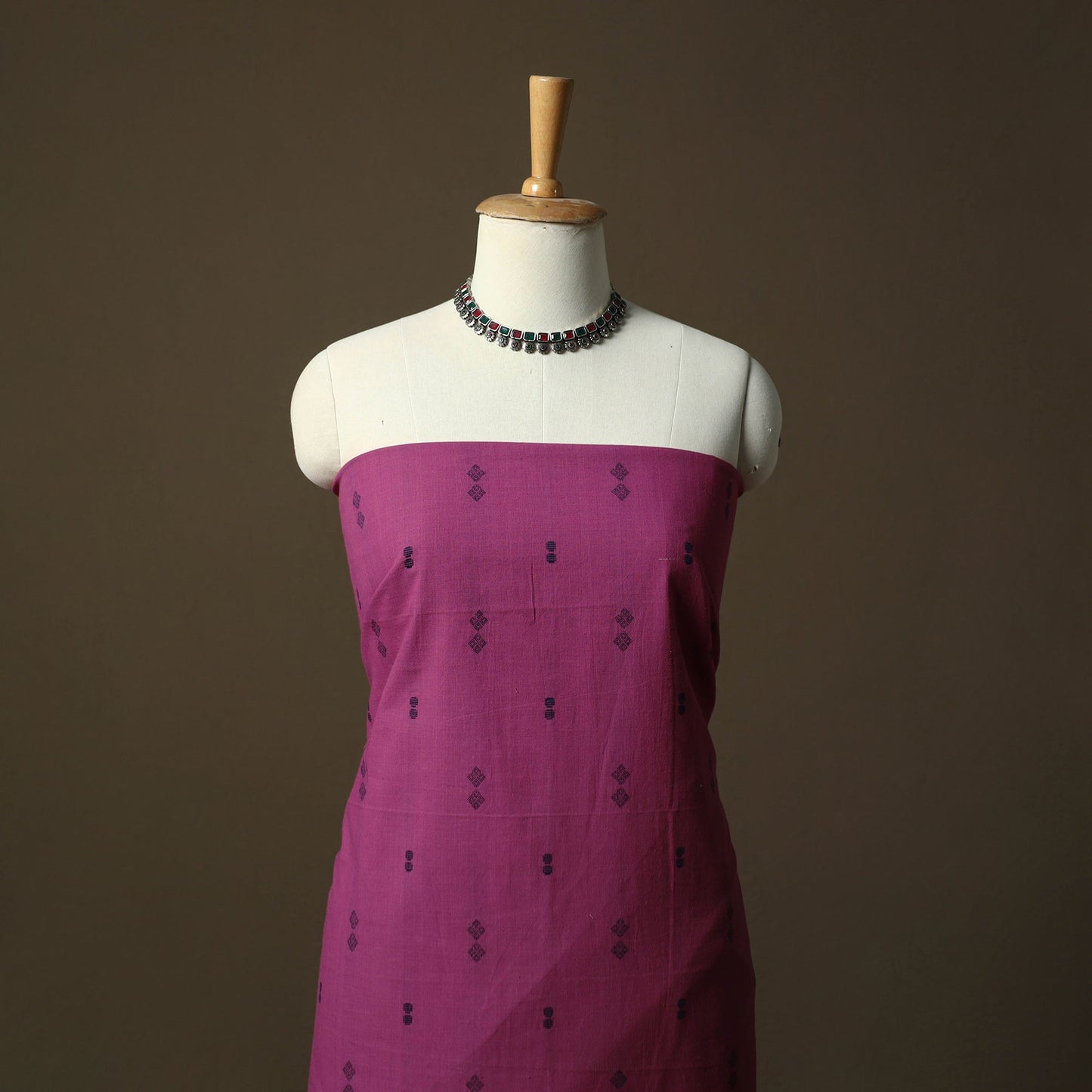 Jacquard cotton 2pc unstitched dress material kurta set 65