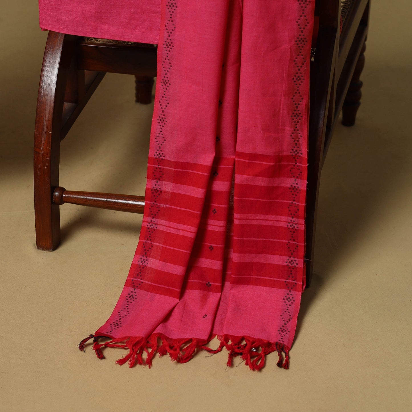 Jacquard cotton 3pc unstitched dress material 13