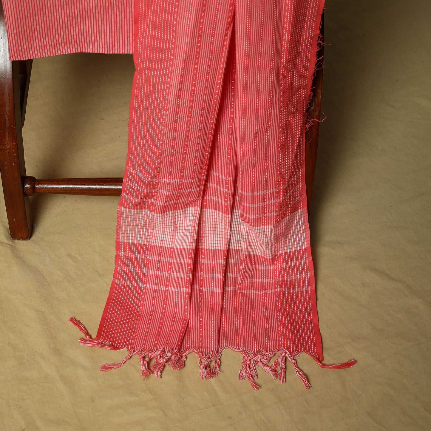 Jacquard cotton 3pc unstitched dress material 44