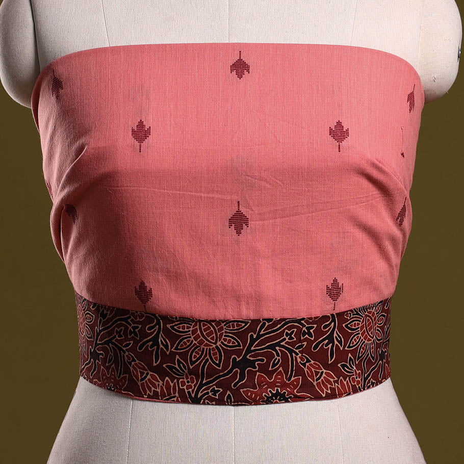 Jacquard cotton blouse piece 48 - handcrafted