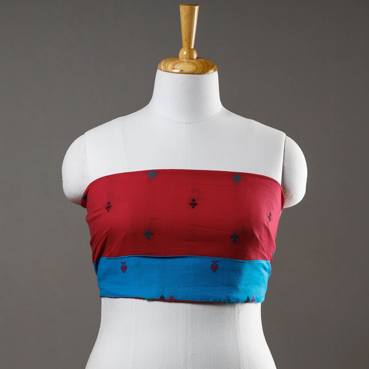 Pink - Jacquard Cotton Blouse Piece