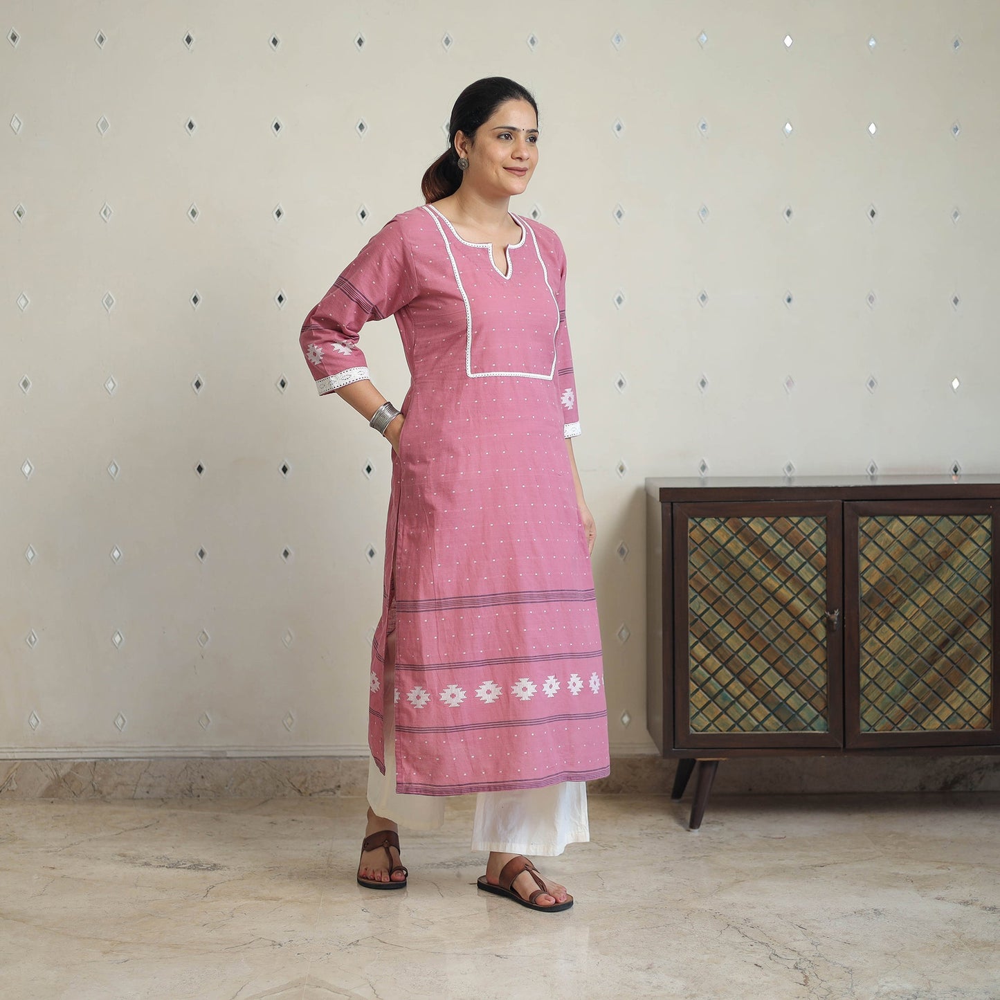 Buy Elegant Jacquard Kurta for Women Online in India