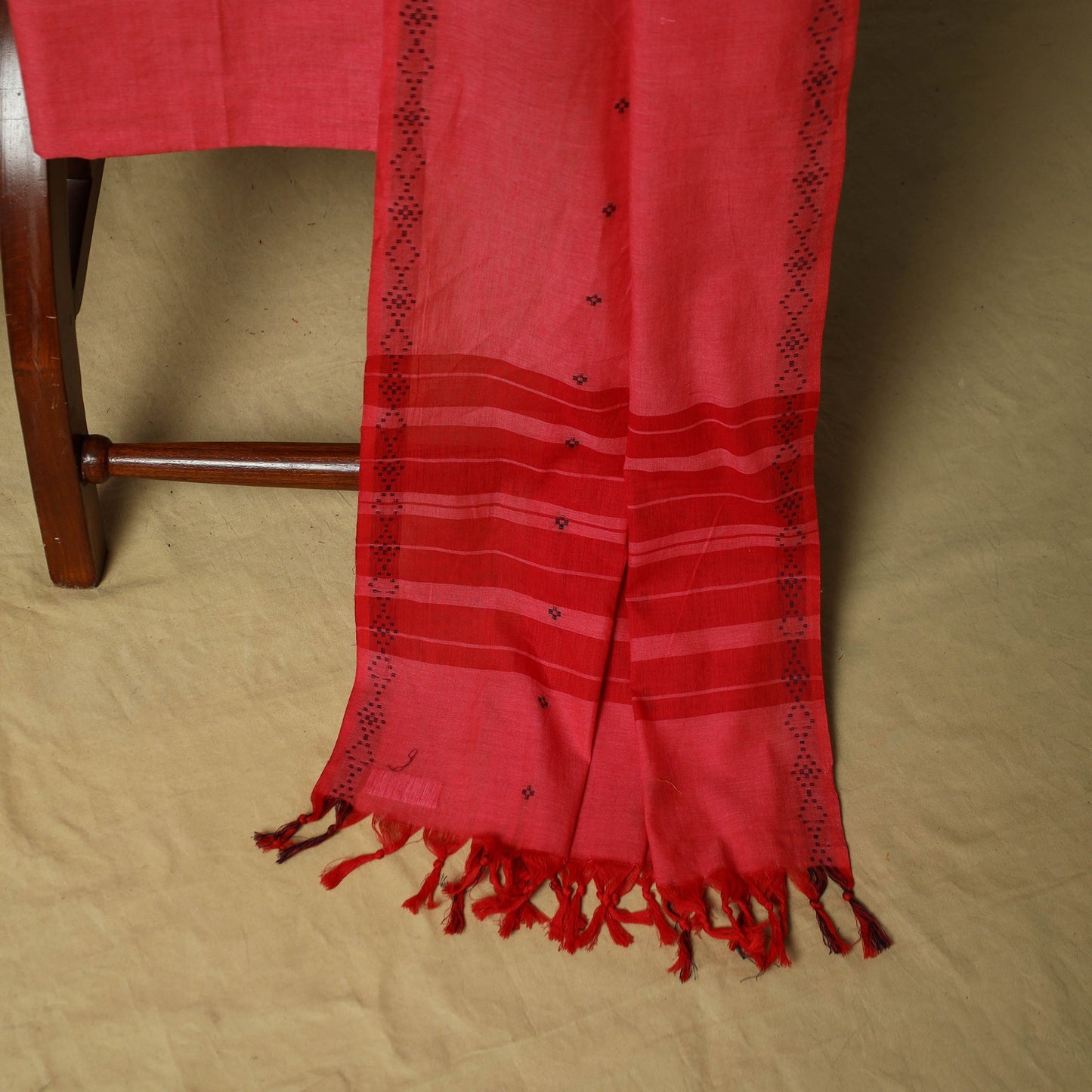 Jacquard embroidered cotton 3pc unstitched dress material
