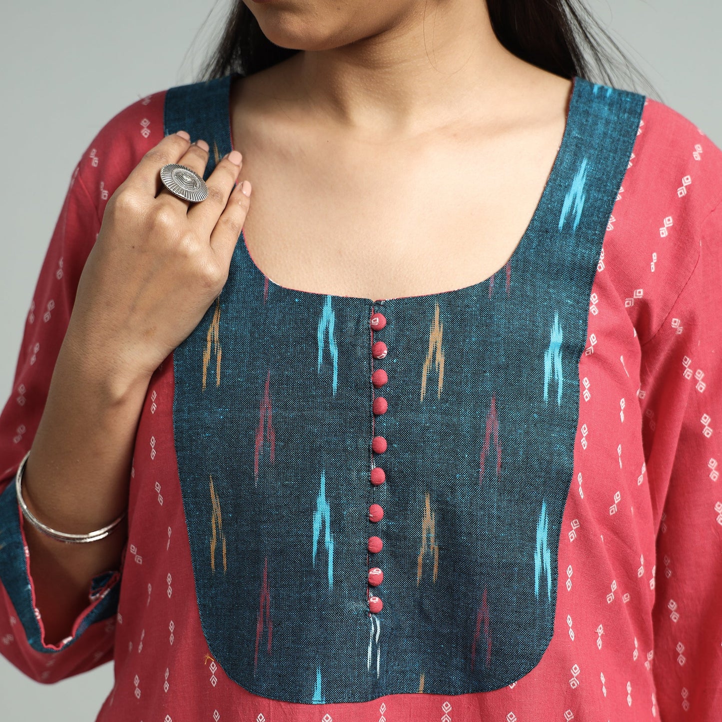 Jacquard kurta