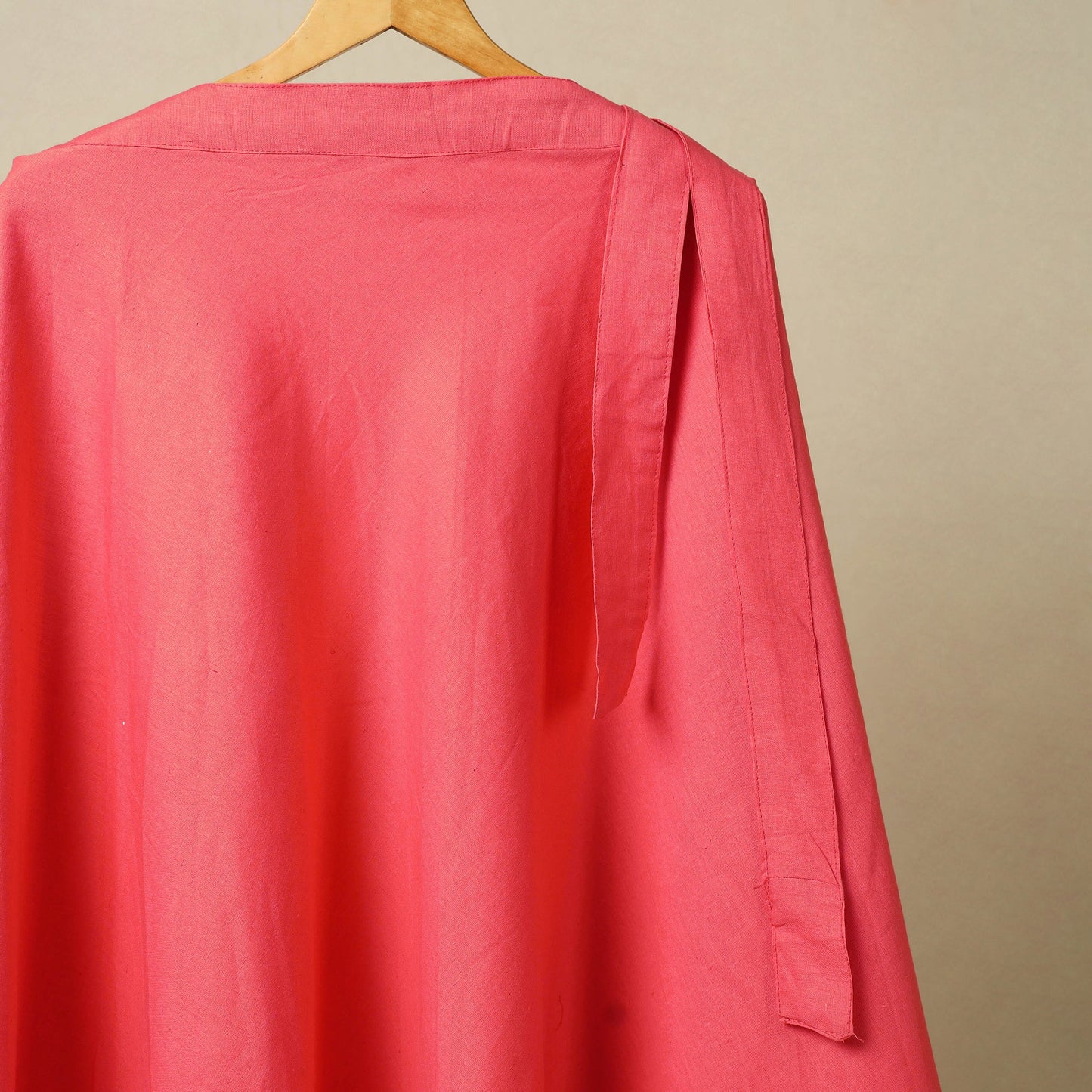 Pink - jhiri handloom plain cotton wrap around skirt 24