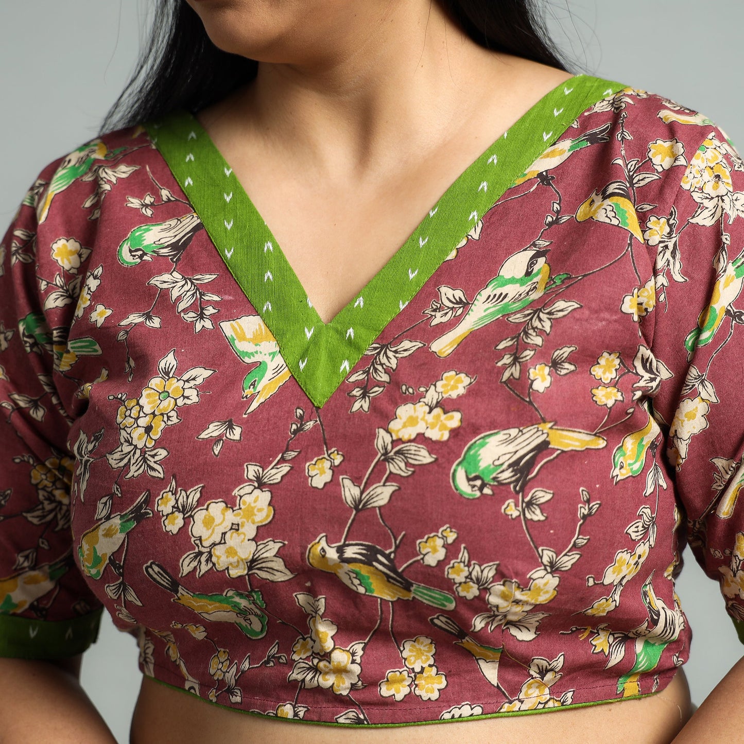 Kalamkari Stitched Blouse