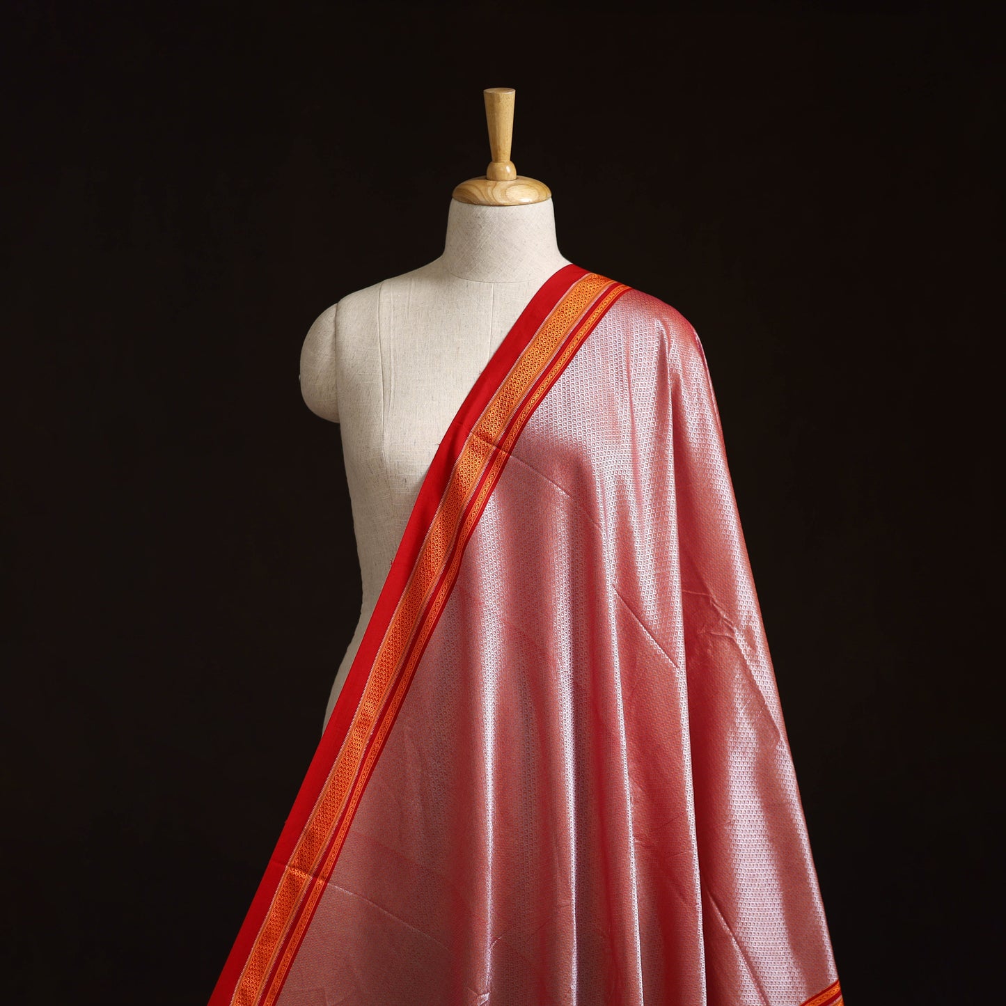 Karnataka weave cotton khun fabric 13 - handcrafted