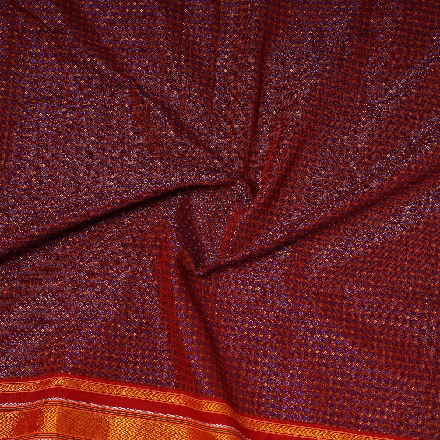 Karnataka weave cotton khun fabric 26 - handcrafted