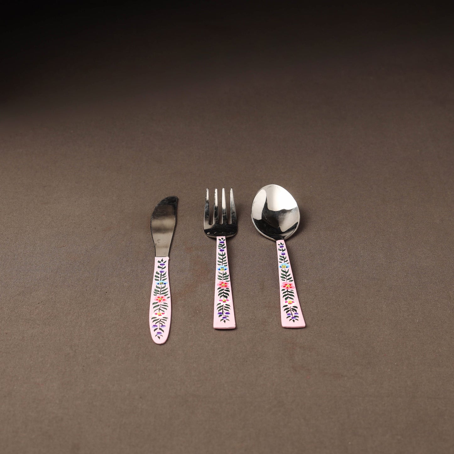 Kashmir enamelware floral handpainted stainless steel