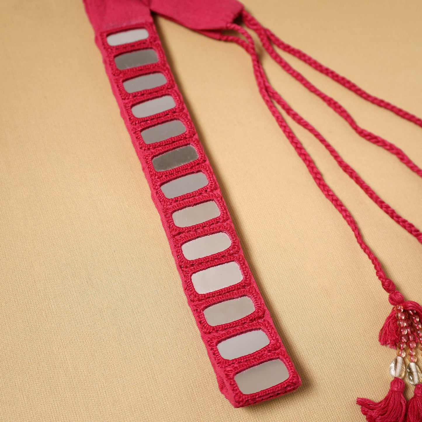 Kutch embroidery mirror work dori waist belt / kamarbandh