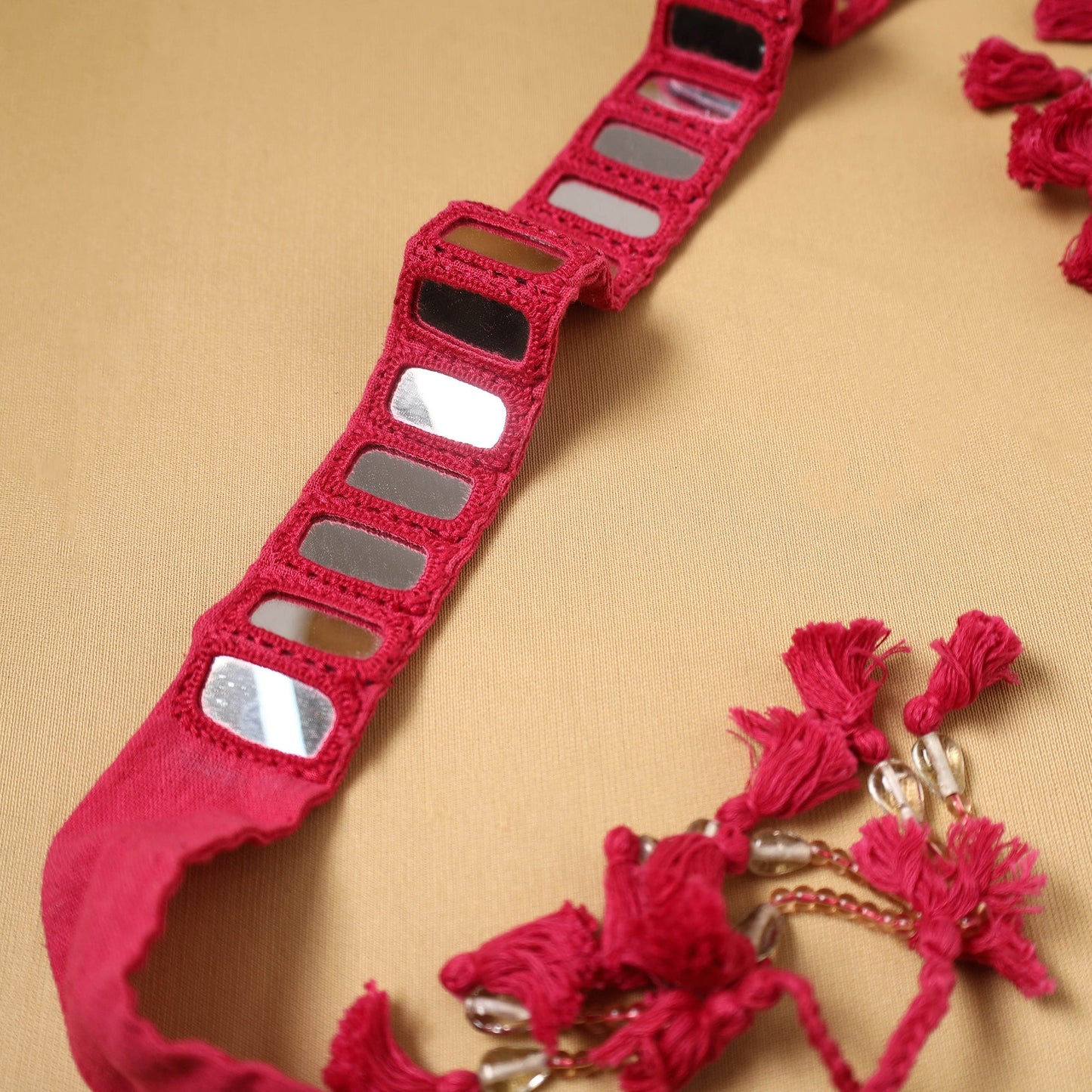 Kutch embroidery mirror work dori waist belt / kamarbandh