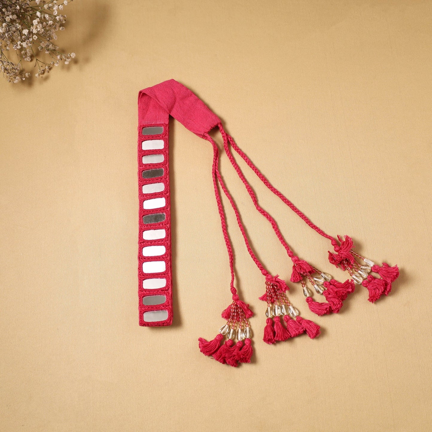 Kutch embroidery mirror work dori waist belt / kamarbandh