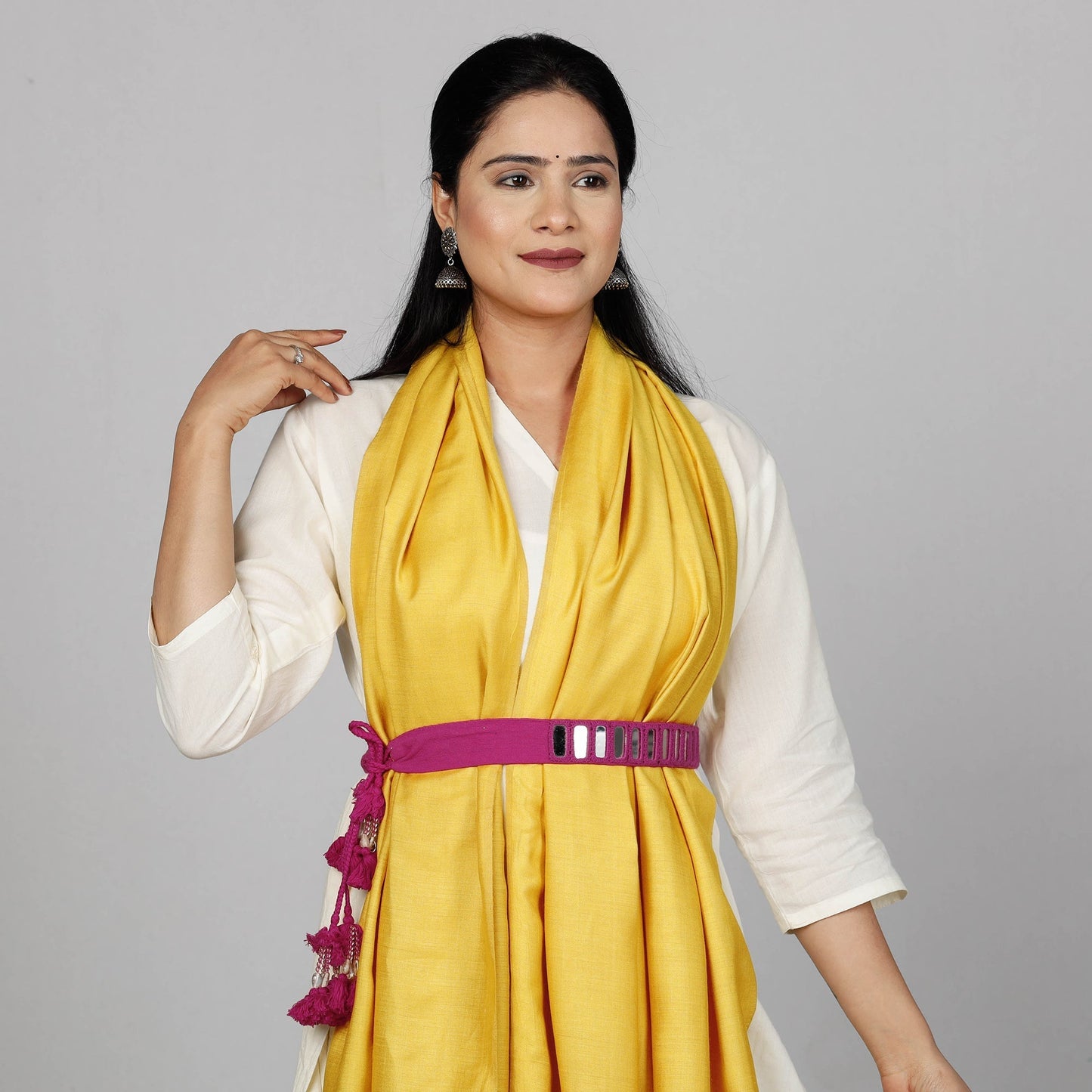 Mirror Work Kutch Embroidery Fabric Belt