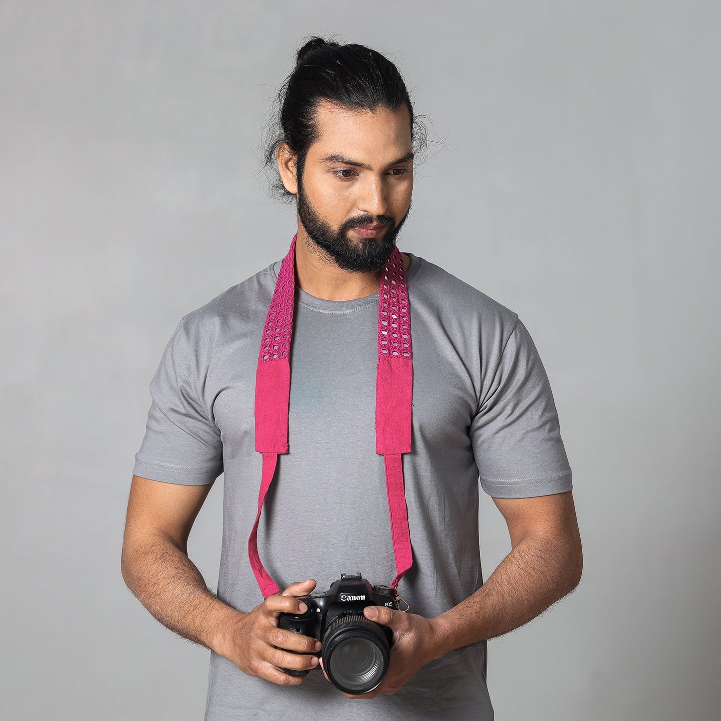 Mirror Work Kutch Embroidery Fabric Camera Belt