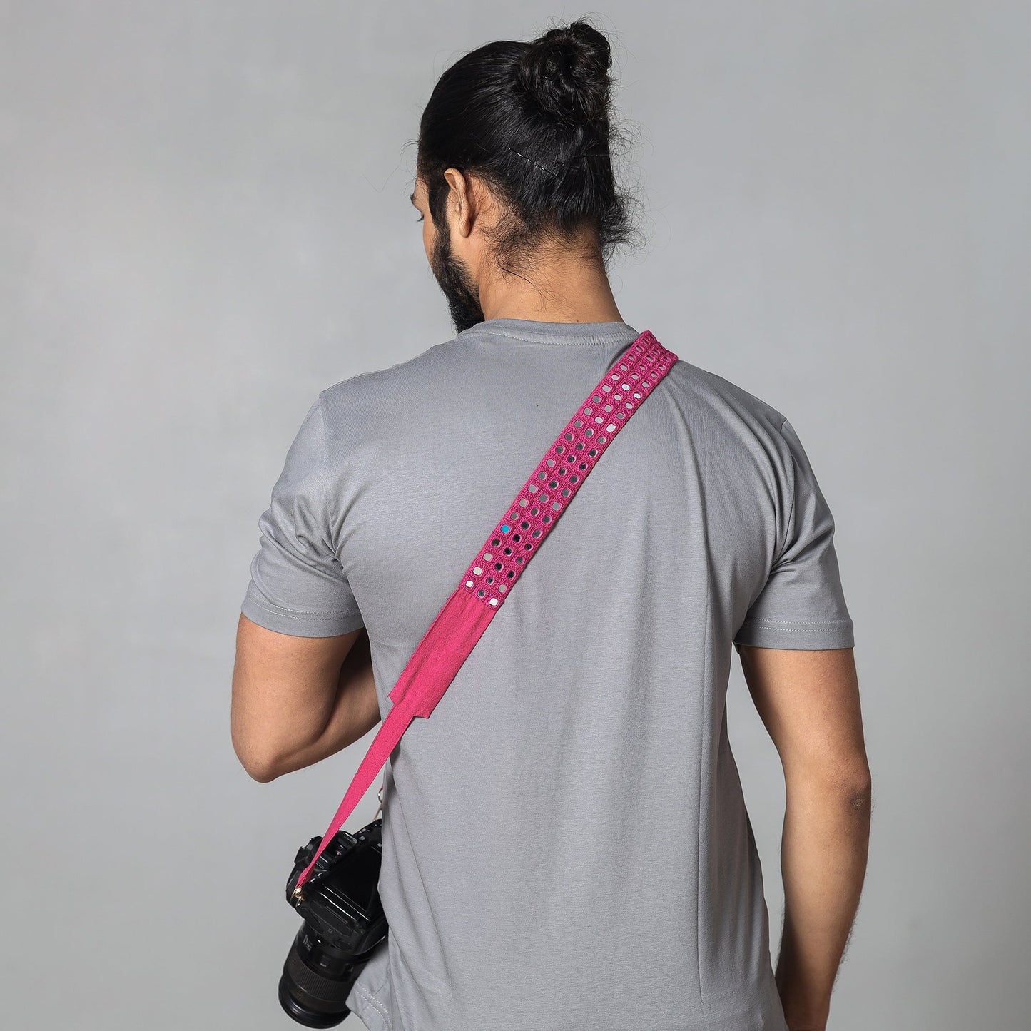 Mirror Work Kutch Embroidery Fabric Camera Belt