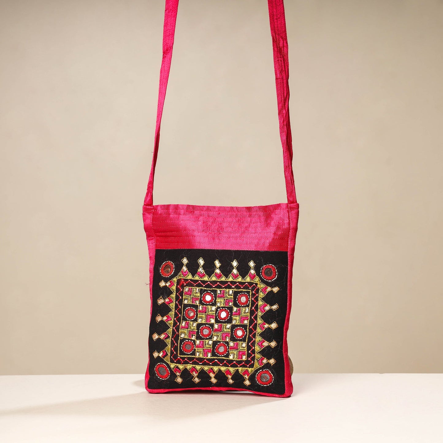 embroidery sling bag
