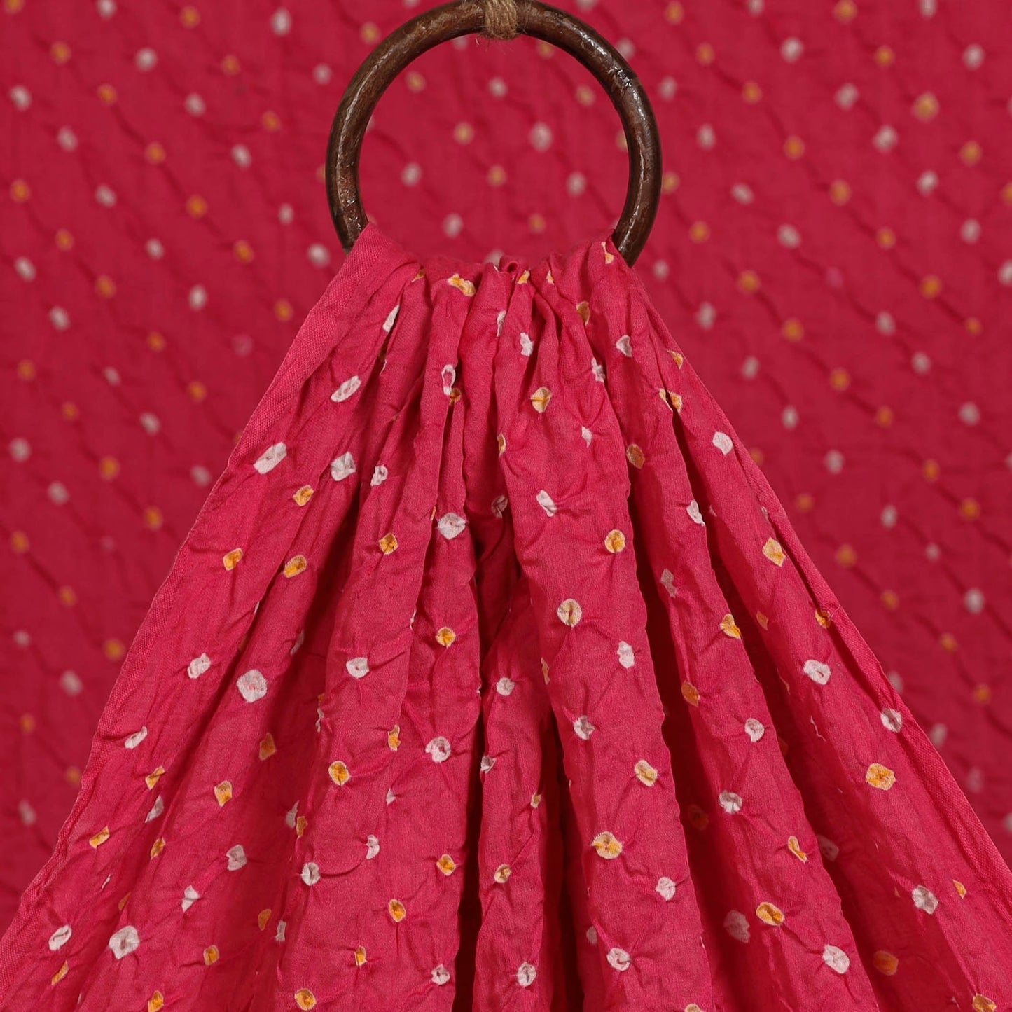 Kutch tie-dye cotton bandhani fabric 06 - handcrafted