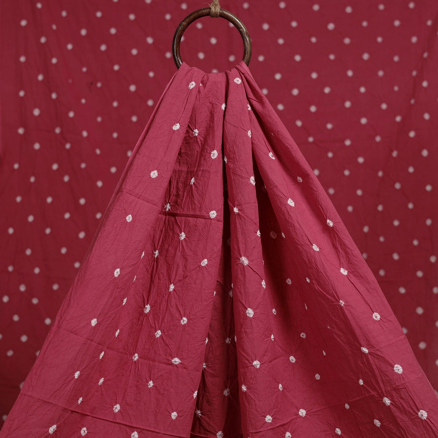 Kutch tie-dye pure mul cotton bandhani fabric 05