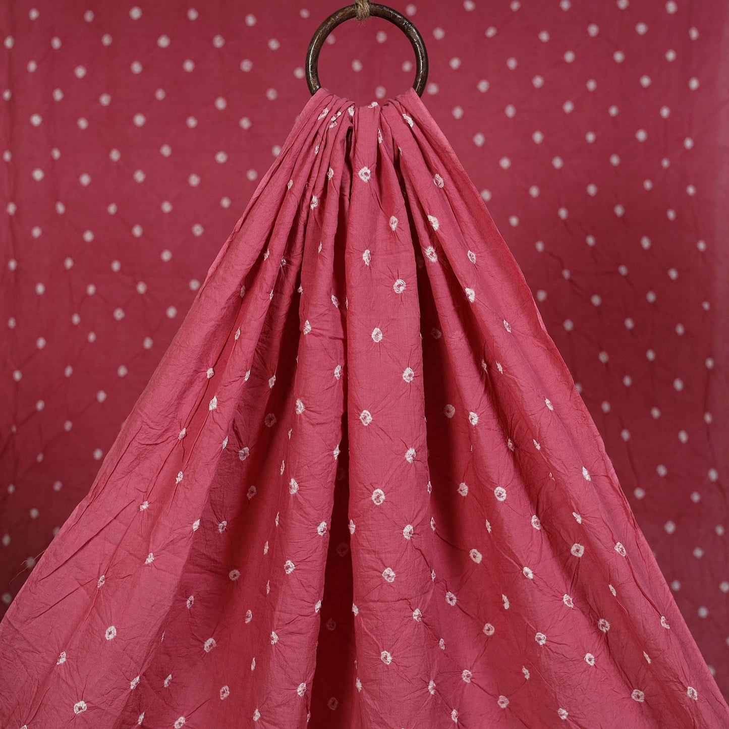 Kutch tie-dye pure mul cotton bandhani fabric 11