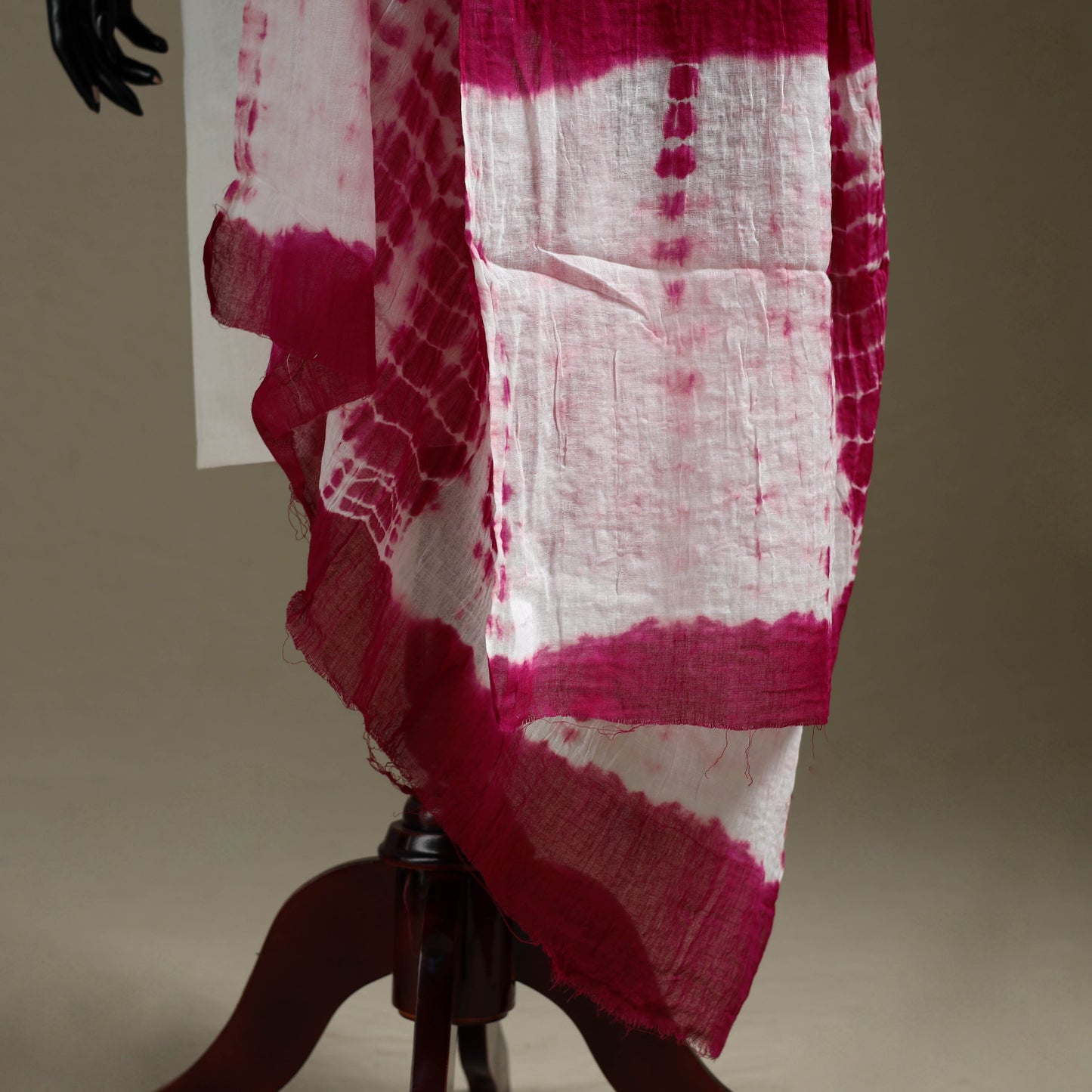 Kutch tie-dye mul cotton shibori bandhani dupatta 18