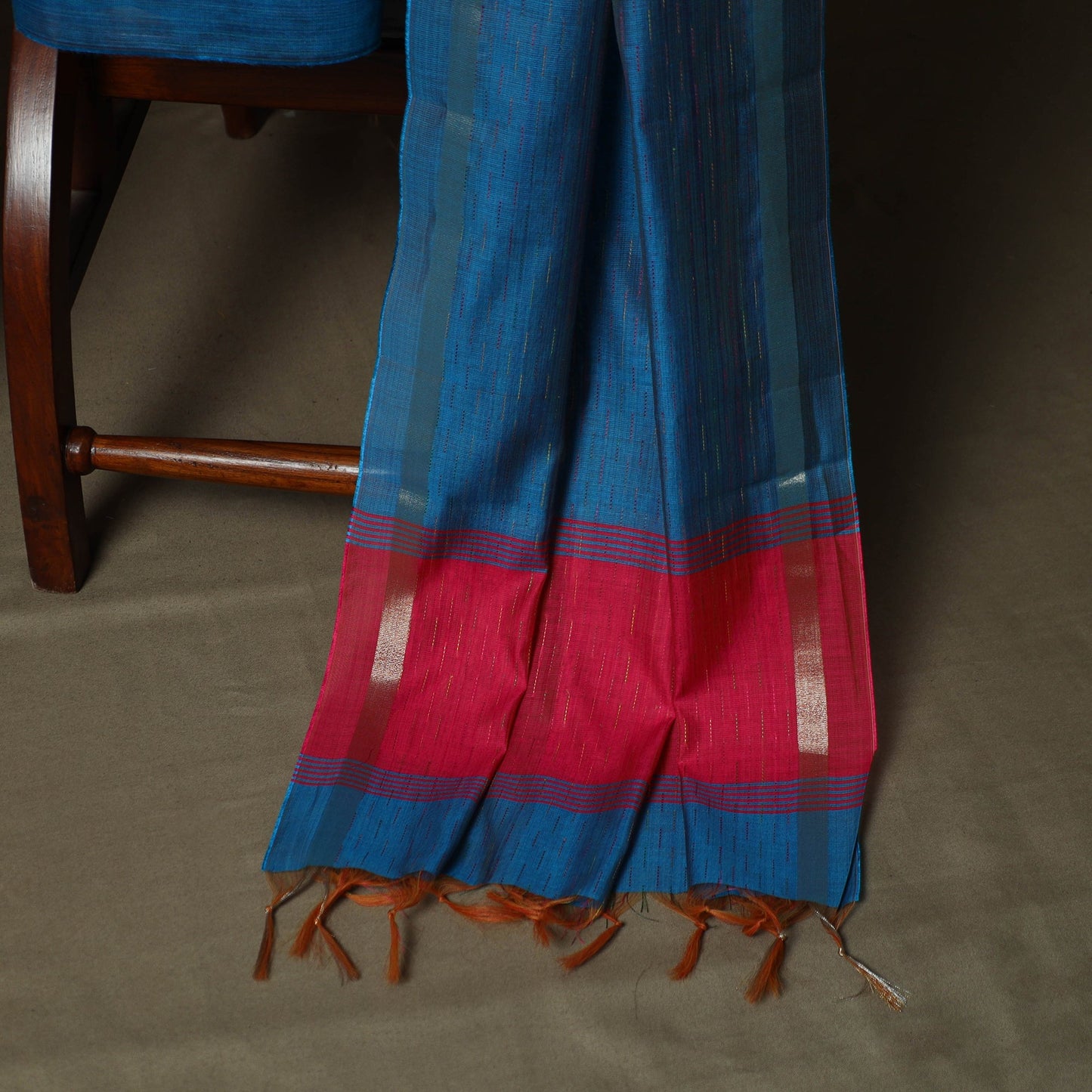Mangalagiri silk cotton 3pc unstitched dress material