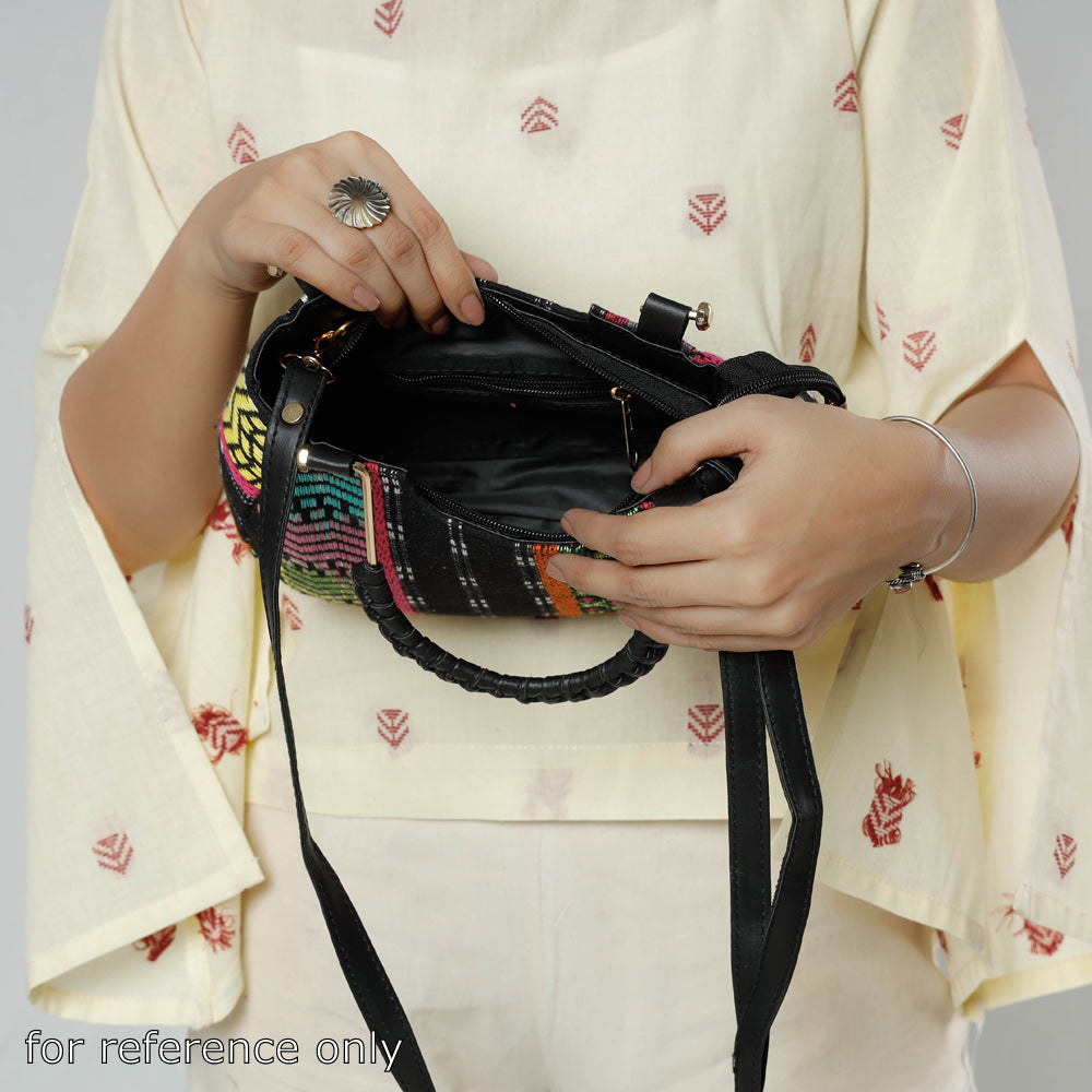 Pink Marudhara Printed Cotton Hand Bag