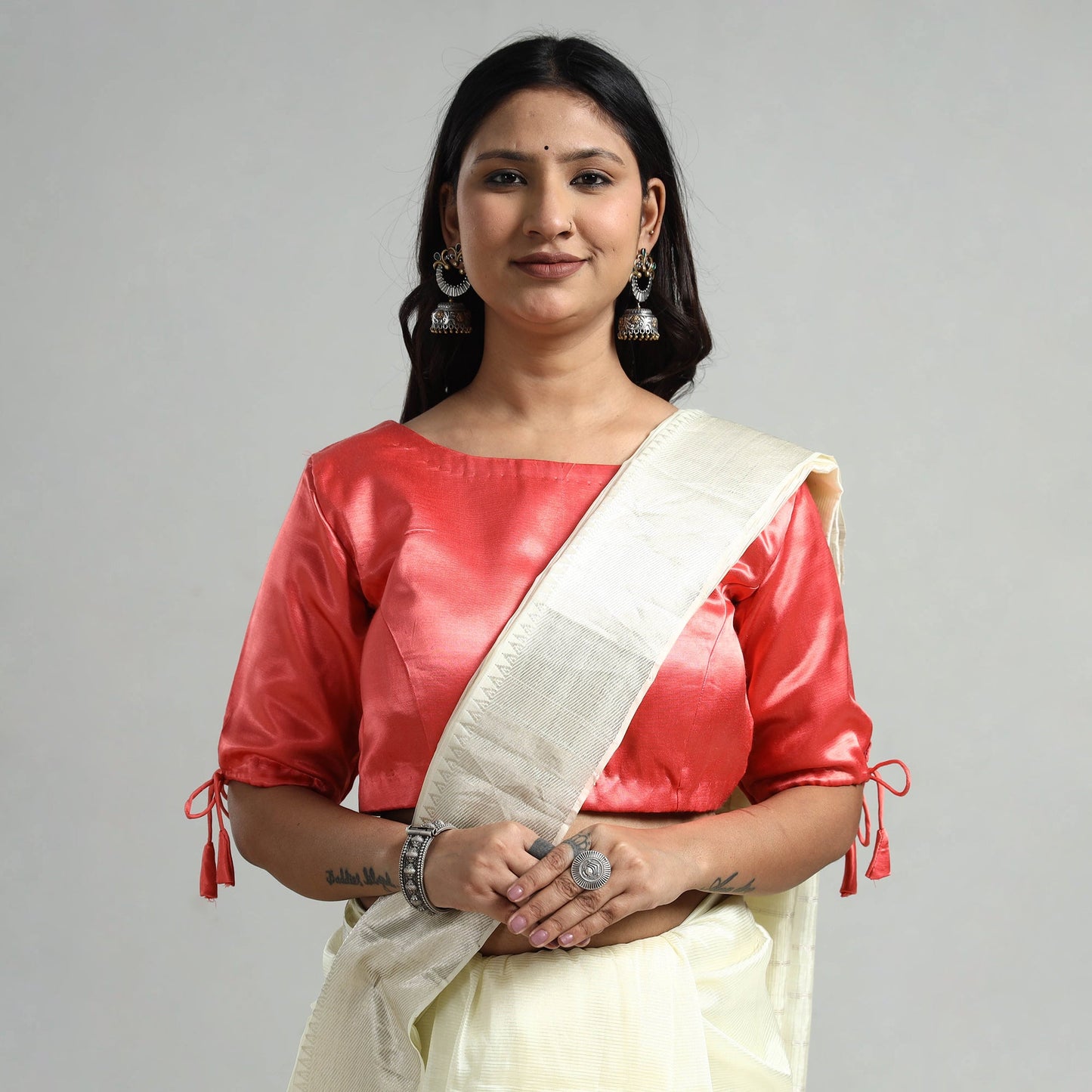 Buy Mashru Silk Plain Stitched Blouse
