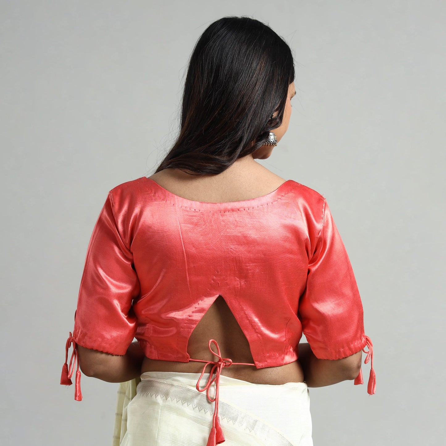 Buy Mashru Silk Plain Stitched Blouse