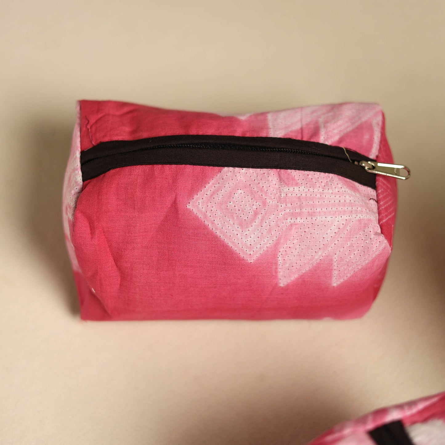 Pink Multipurpose Handmade Toiletry Bags (Set of 3)
