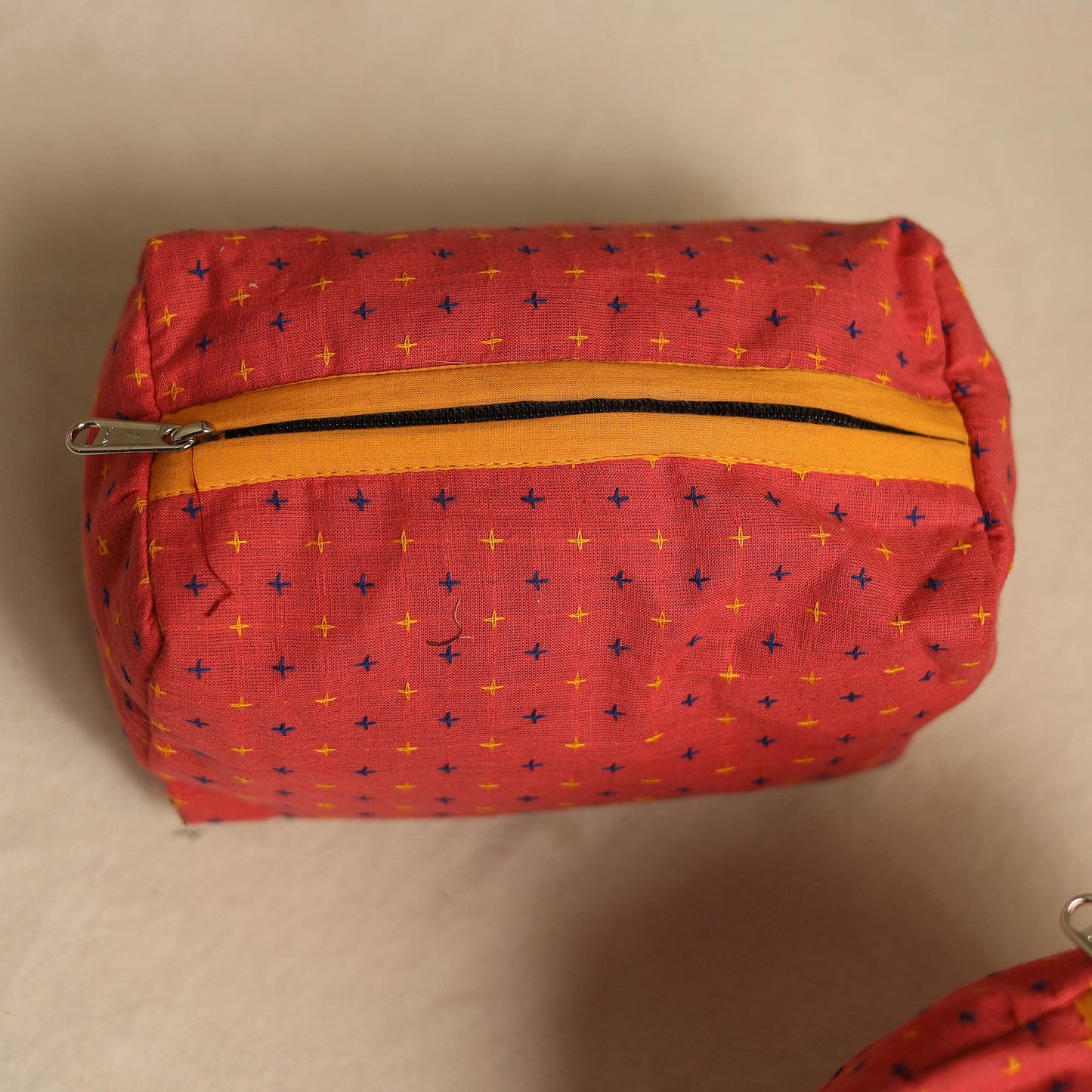Pink Multipurpose Handmade Toiletry Bags (Set of 3)