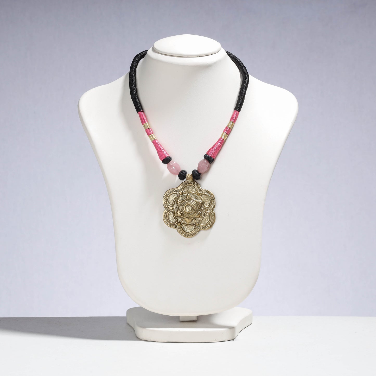 Buy Patwa Thread & Brass Pendant Necklace 03