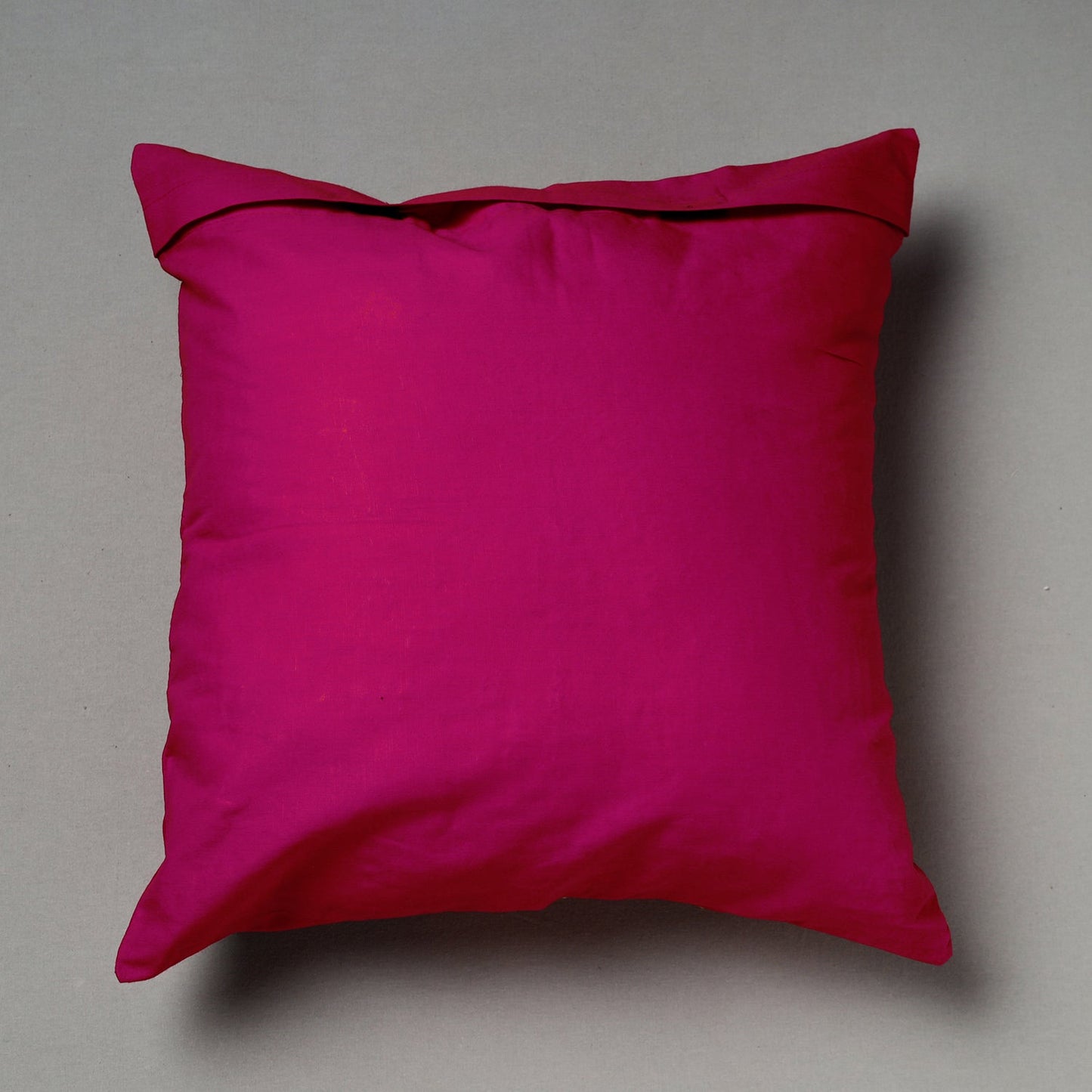 Pink Pipli Applique Work Cotton Cushion Cover (16 x 16 in) Assorted