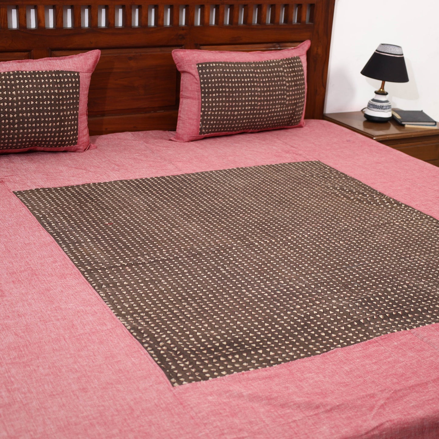 plain double bed cover