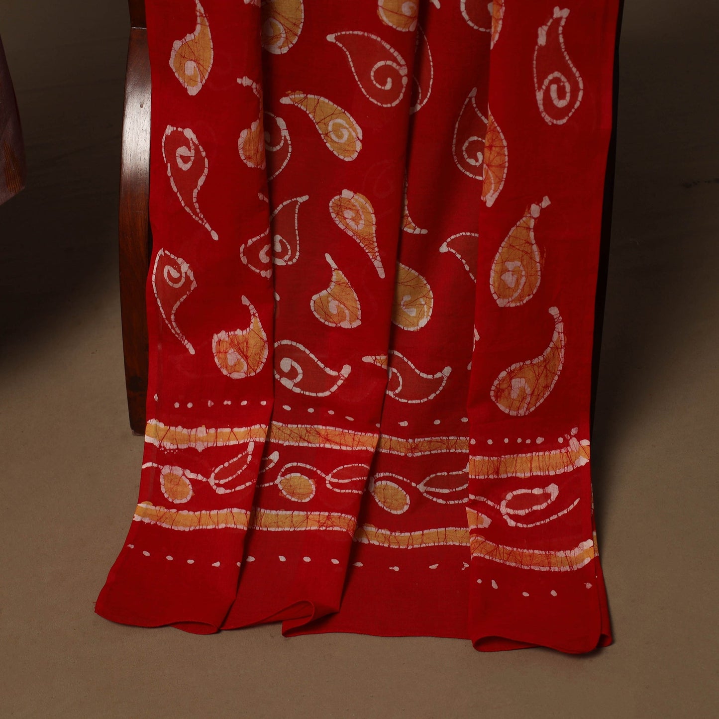 Pochampally ikat cotton 2pc unstitched dress material