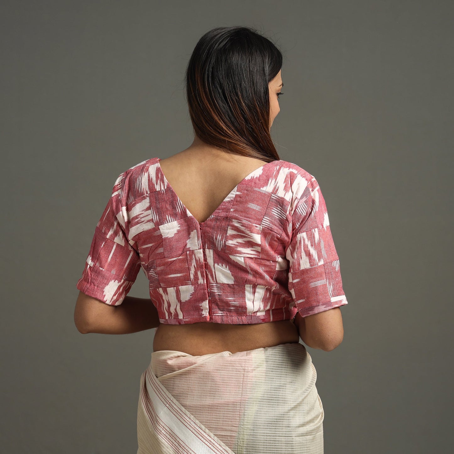 Pochampally Ikat Stitched Blouse